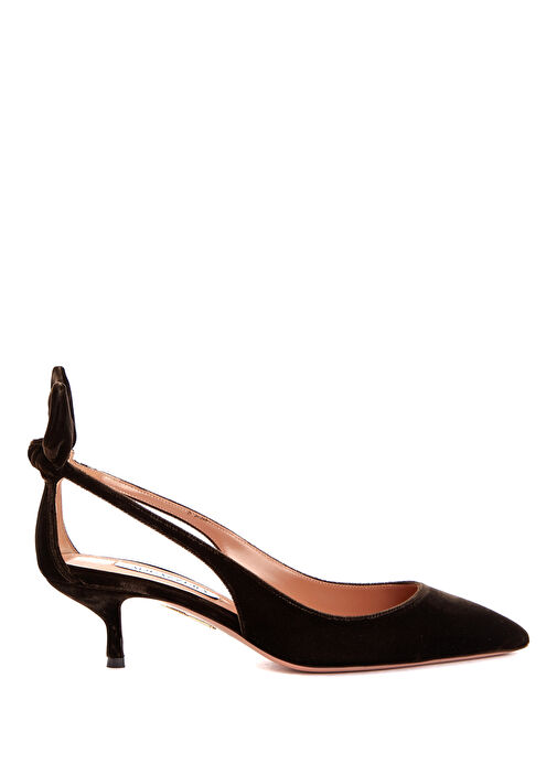 Bow Tie Kahverengi Topuklu Ayakkabı - Görsel 2