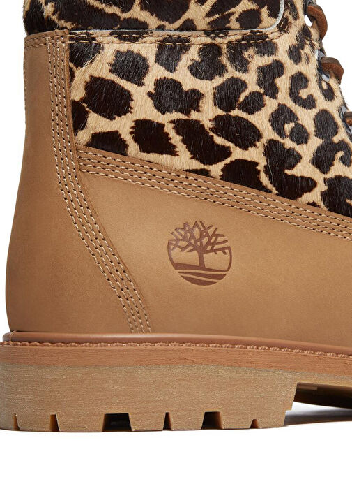 Premium 6 Inch Bej Kadın Deri Sneaker - Görsel 8