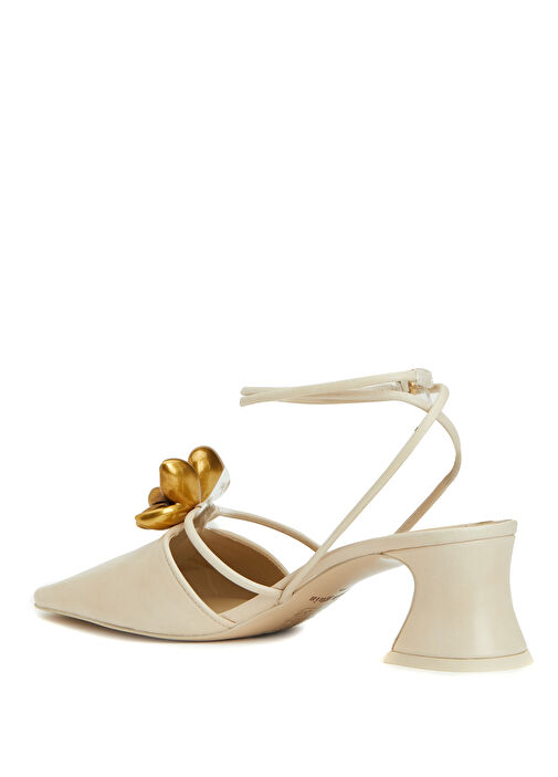 Ingrid Krem Kadın Deri Sandalet - Görsel 4