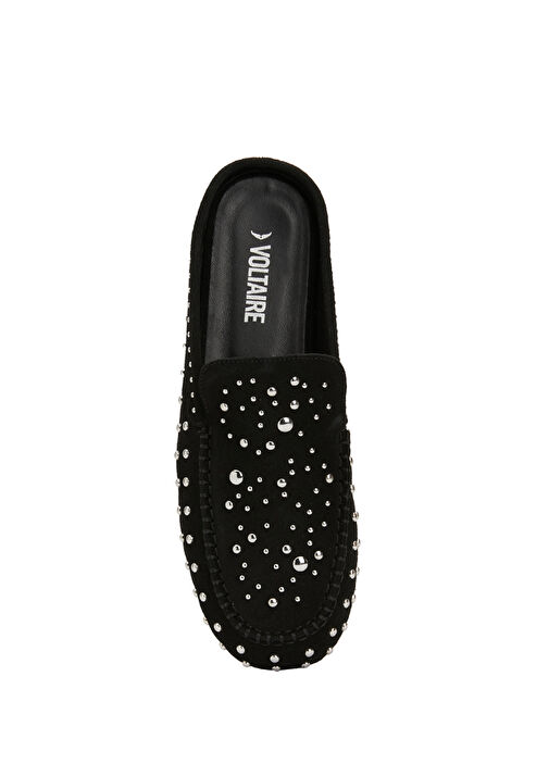 Siyah Kadın Süet Terlik - Görsel 5