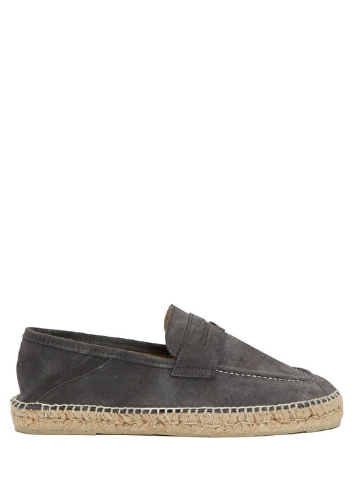 Hamptons Gri Erkek Süet Loafer - Görsel 2