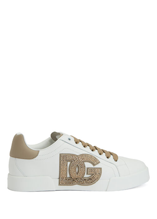 Portofino Beyaz Taba Kadın Deri Sneaker - Görsel 2