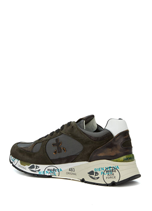 Haki Logolu Tabanı Baskılı Erkek Sneaker - Görsel 3