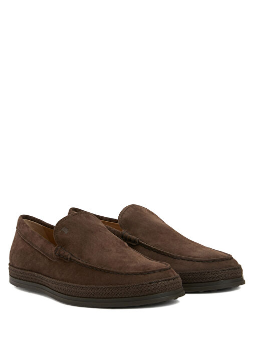 Tod's Kahverengi Tod's Deri Erkek Loafer