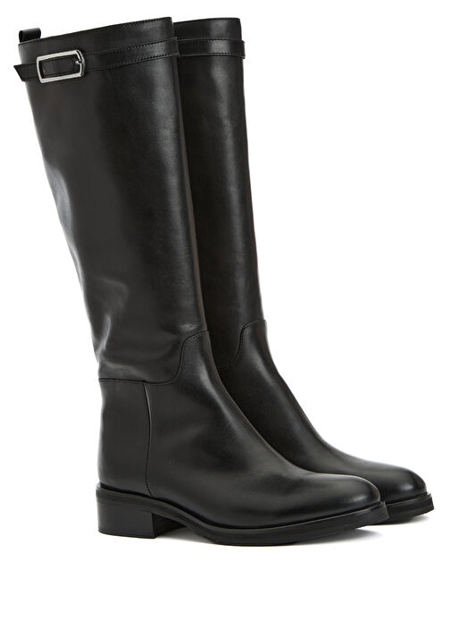 Siyah Kadın Süet Çizme - Görsel 3