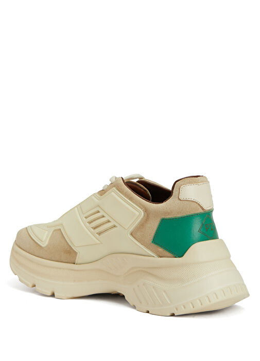 Açık Kahverengi Erkek Deri Sneaker - Görsel 4