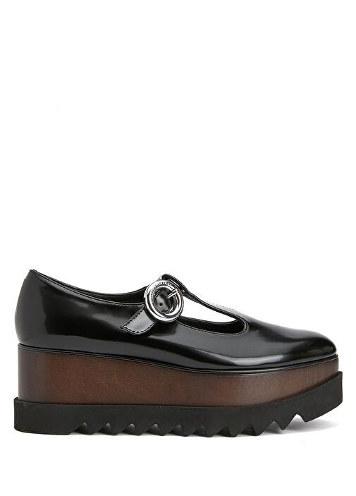 Elysev Siyah Platformlu Kadın Ayakkabı - Görsel 2
