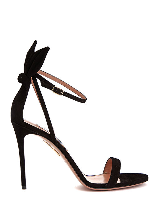 Bow Tie Siyah Kadın Deri Sandalet - Görsel 2