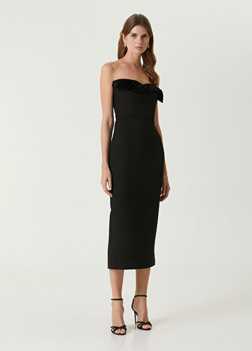 white christmas dresses Roland Mouret Wool Crepe Midi Dress Red Red main image 1