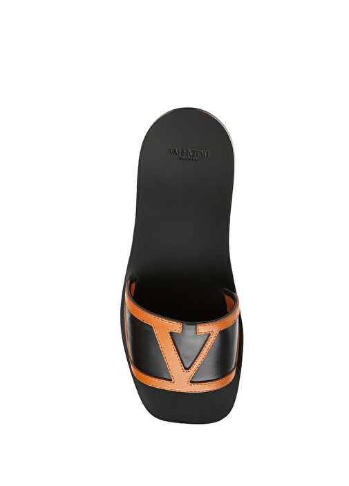 Viva Superstar Siyah Kadın Deri Terlik - Görsel 5