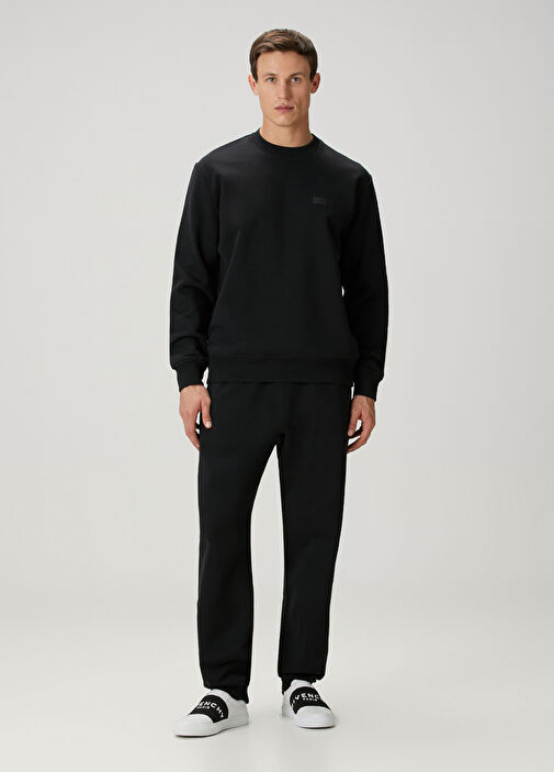 Black Givenchy Black Men Black Logo Printed Jogger Sweatpants
