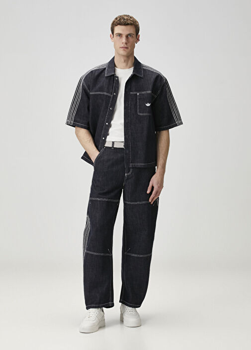ALOUND VENTILATION DENIM WORK PANTS サイズL Adidas İndigo Erkek Originals Denim Work Indigo Jean Pantolon