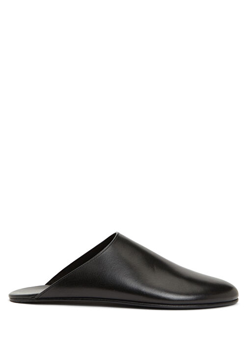 Siyah Kadın Deri Terlik - Görsel 2