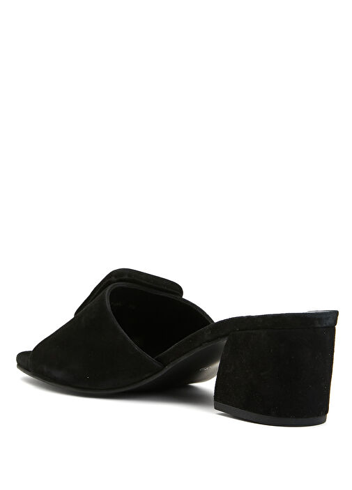 Siyah Kadın Süet Terlik - Görsel 4