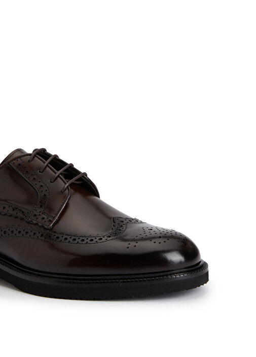 Kahverengi Zımbalı Erkek Deri Ayakkabı - Görsel 7
