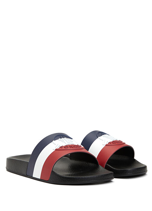 Siyah Logo Detaylı Erkek Terlik - Görsel 3