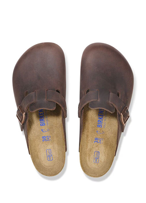 Boston SFB LEOI Koyu Kahverengi Erkek Deri Terlik - Görsel 5