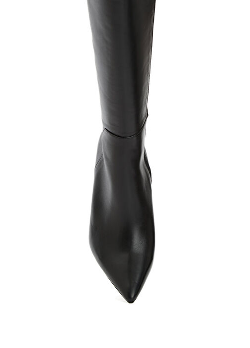 Siyah Kadın Deri Çizme - Görsel 5