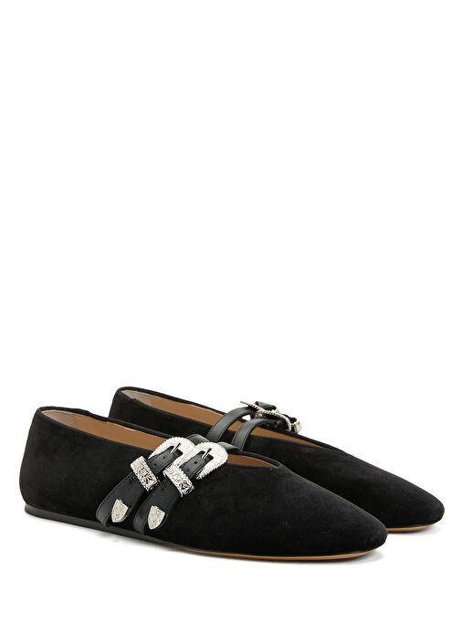 Siyah Deri Babet - Görsel 3