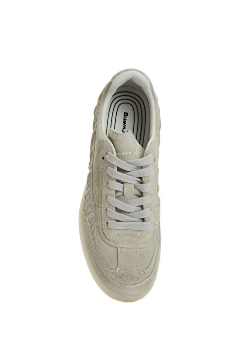 Lex Krem Kadın Deri Sneaker - Görsel 5