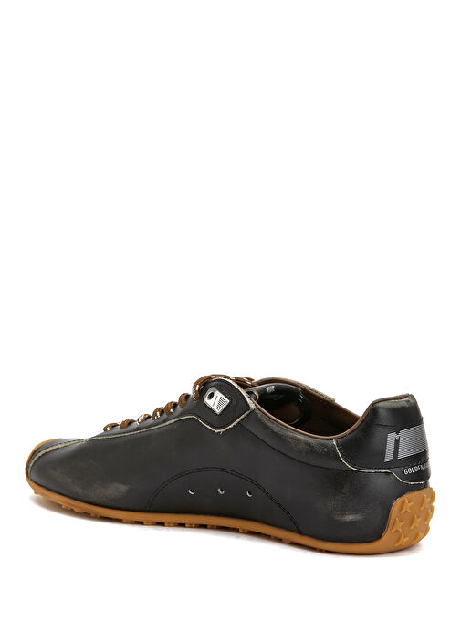 Marathon Siyah Silver Kadın Deri Sneaker - Görsel 4