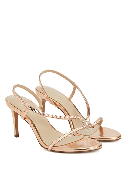 Rose Gold Kadın Taşlı Sandalet - Görsel 3