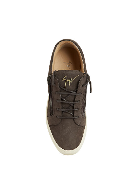 Frankie Koyu Kahverengi Erkek Deri Sneaker - Görsel 5