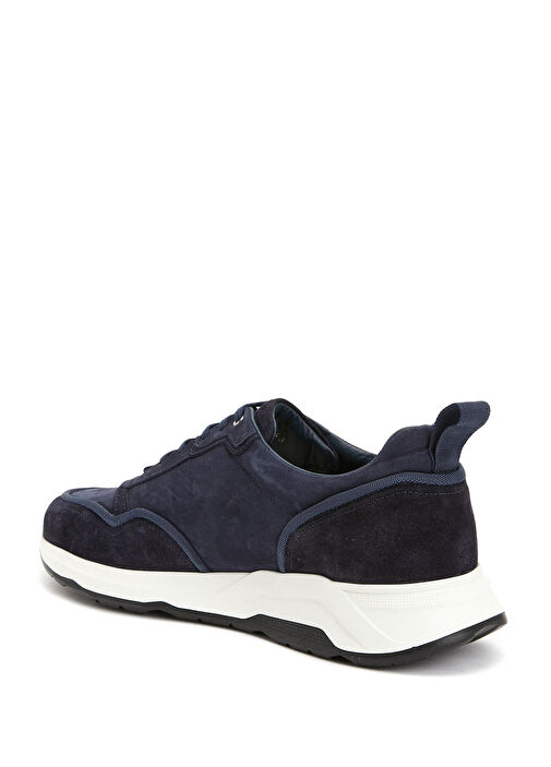 Lacivert Erkek Süet Sneaker - Görsel 4