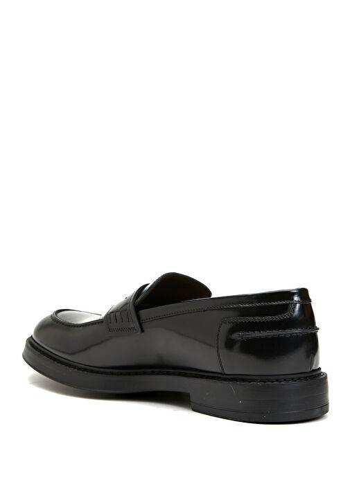 Siyah Erkek Deri Loafer - Görsel 4