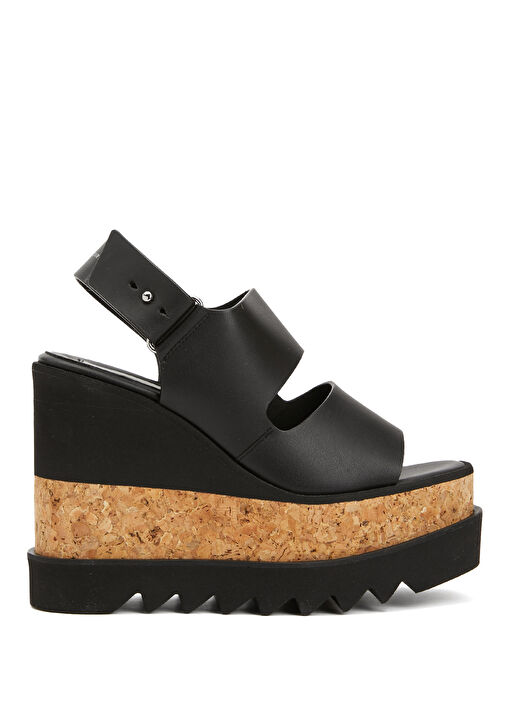 Sneak-Elyse Siyah Kadın Sandalet - Görsel 2