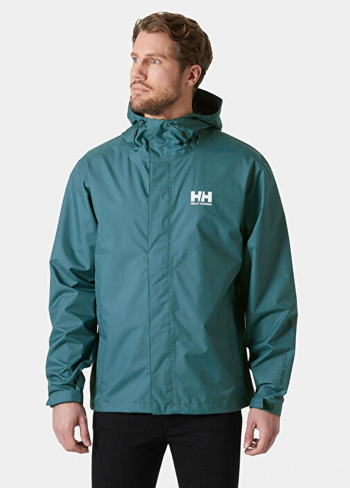 Helly Hansen Dark Greek Erkek Seven J Kapüşonlu Su Geçirmez Yeşil