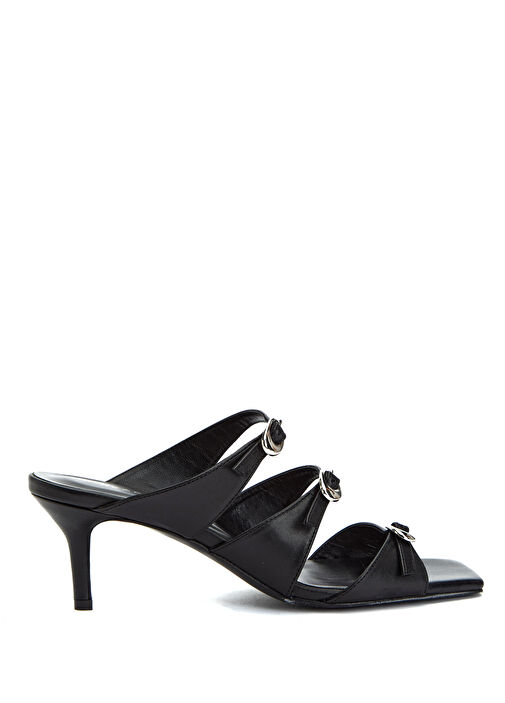 Academia Academia Siyah Amorf Tokalı Kadın Deri Terlik Sandalet & Terlik | Beymen Siyah - 2. görsel