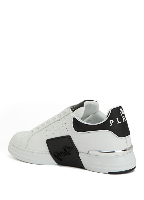 Beyaz Erkek Deri Sneaker - Görsel 4