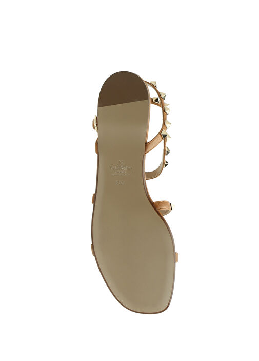 Rockstud Taba Kadın Deri Sandalet - Görsel 6
