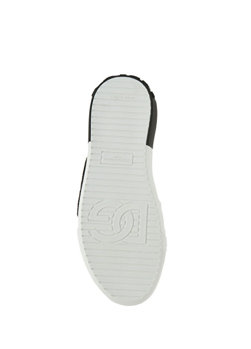 Beyaz Logo Detaylı Kadın Deri Sneaker - Görsel 6