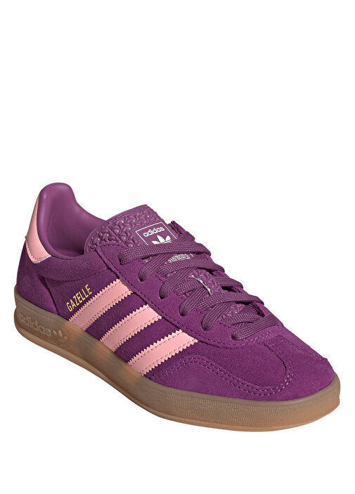 Gazelle Indoor J Mor Unisex Çocuk Süet Sneaker - Görsel 3