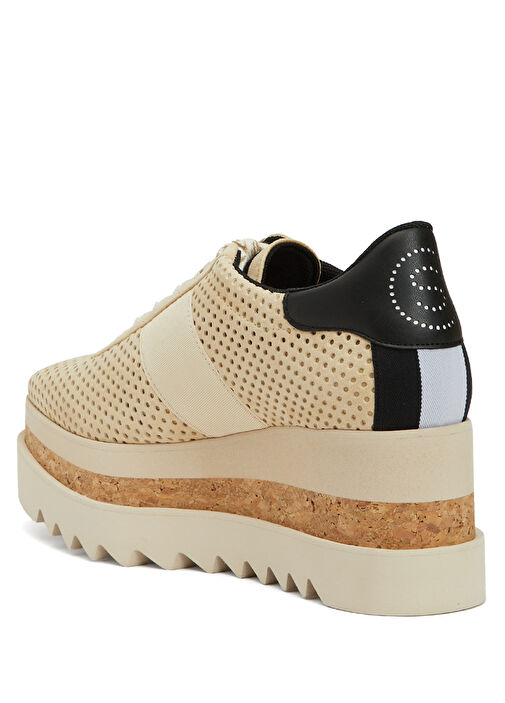 Bej Kadın Sneaker - Görsel 4