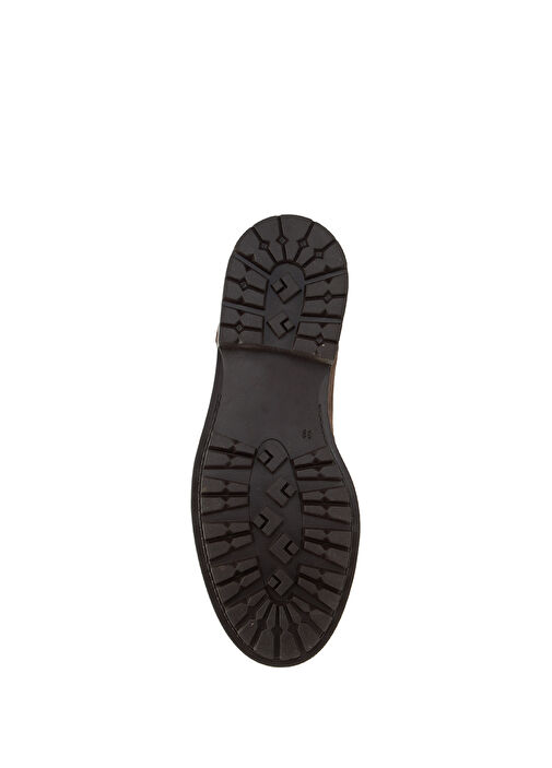 Kahverengi Kadın Lastikli Deri Bot - Görsel 6