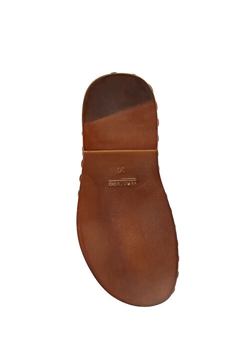 Camel Kadın Deri Terlik - Görsel 6