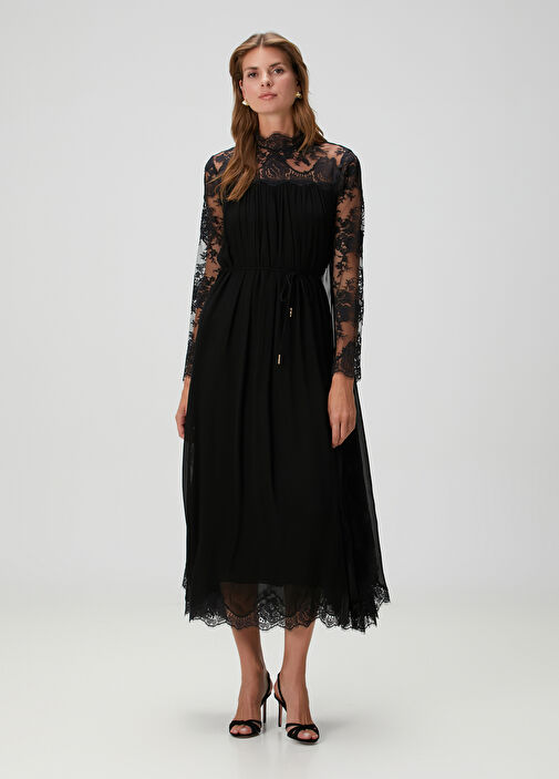 Zimmermann Siyah Kadın Hypnotic Batwing Siyah Maksi Elbise 1807365