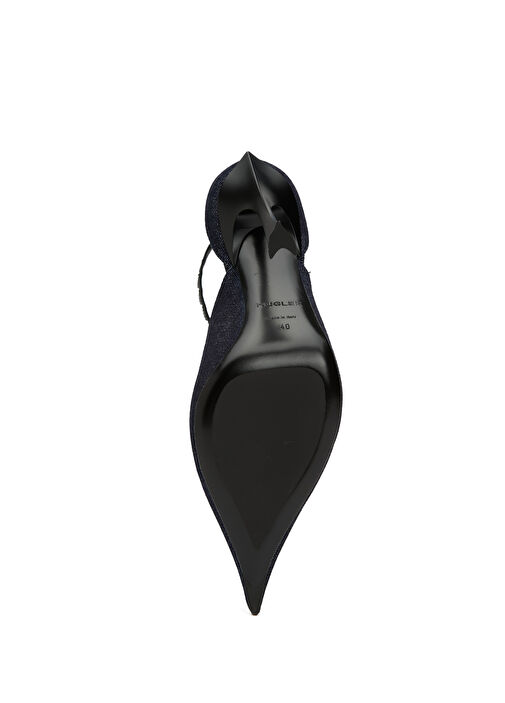 Lacivert Denim Topuklu Ayakkabı - Görsel 6