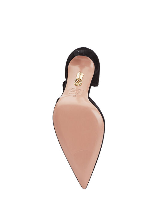 Soave Siyah Deri Topuklu Ayakkabı - Görsel 6