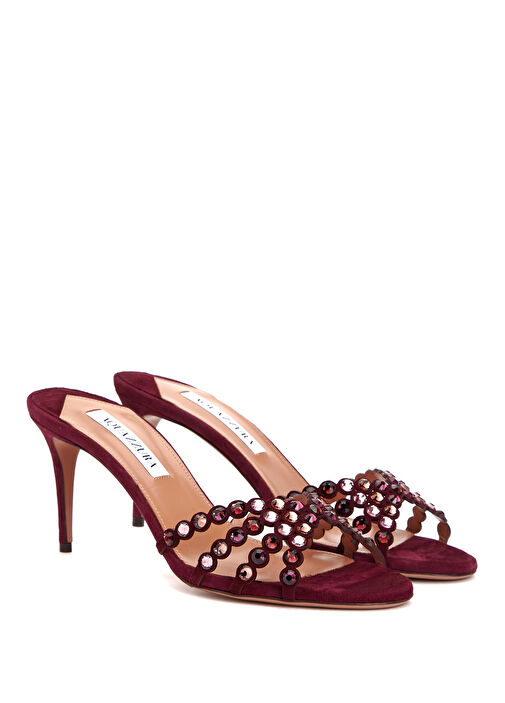 Tequila Bordo Kadın Deri Terlik - Görsel 3