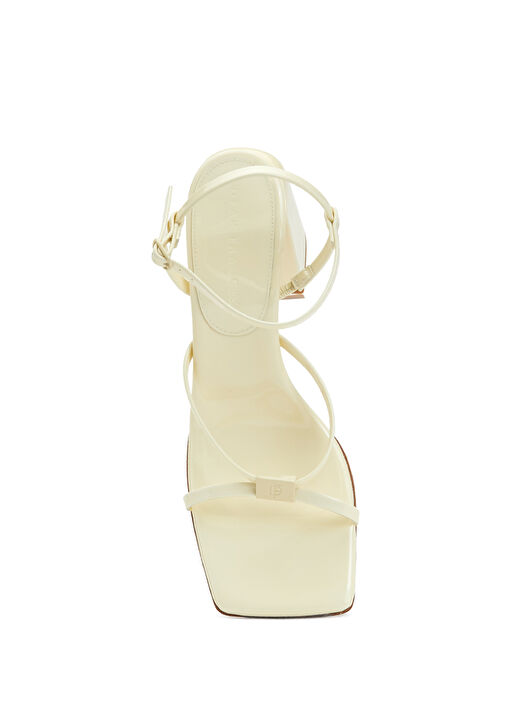 Krem Kadın Deri Sandalet - Görsel 5