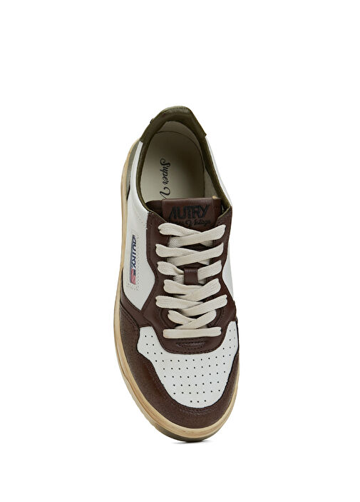 Çok Renkli Erkek Deri Sneaker - Görsel 5