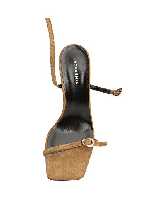 Amorf Camel Kadın Süet Sandalet - Görsel 5