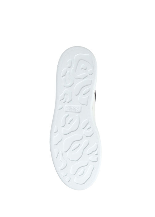 Oversized Beyaz Kadın Deri Sneaker - Görsel 6