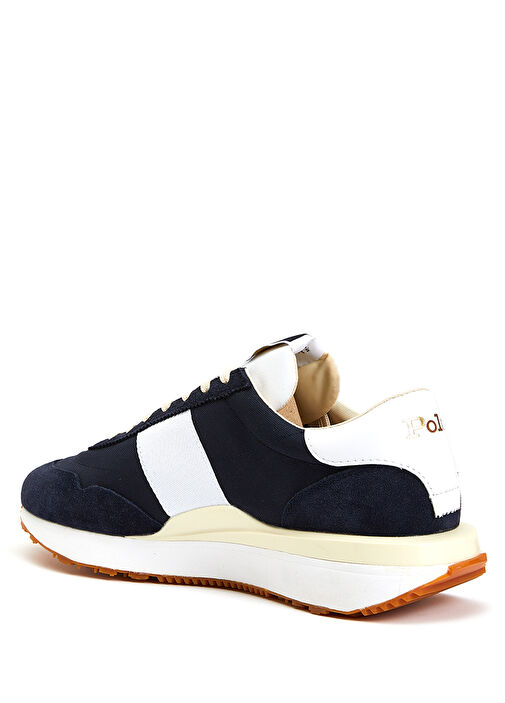 Lacivert Logolu Deri Erkek Sneaker - Görsel 4