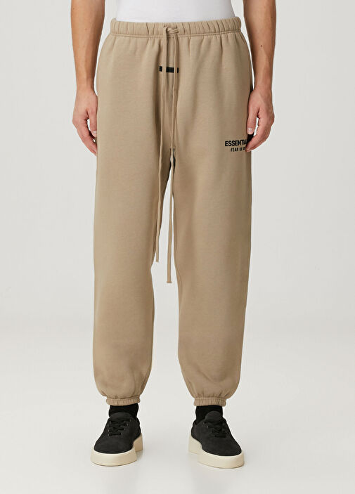 Fear Of God Essentials - Taba Beli Kordonlu Jogger Eşofman Altı - Taba