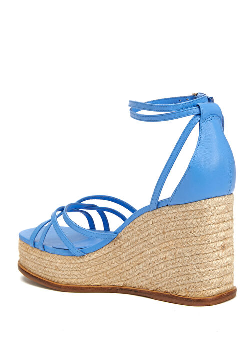 Mavi Kadın Deri Sandalet - Görsel 4